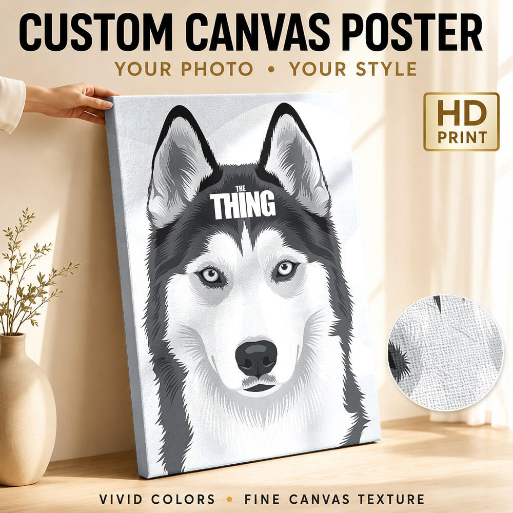 Collectible Vintage Photos - The Thing Husky Film Leinwanddruck Poster