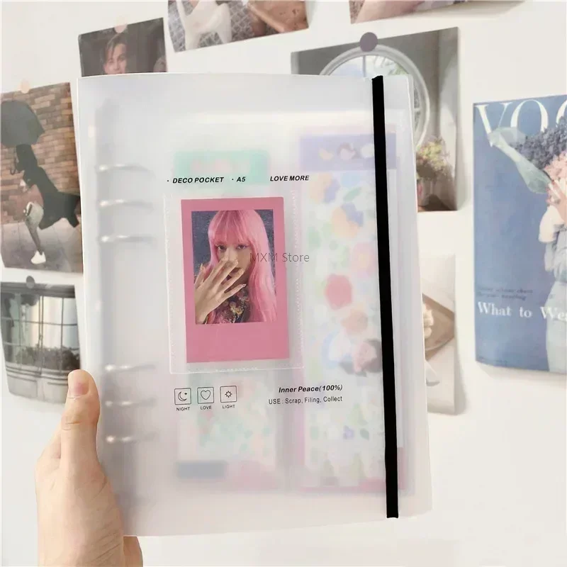 Polaroid Photo Album - A5-Ordner, Fotokartenhalter, Kpop-Fotokarten, Fotoalbum für Fotos,