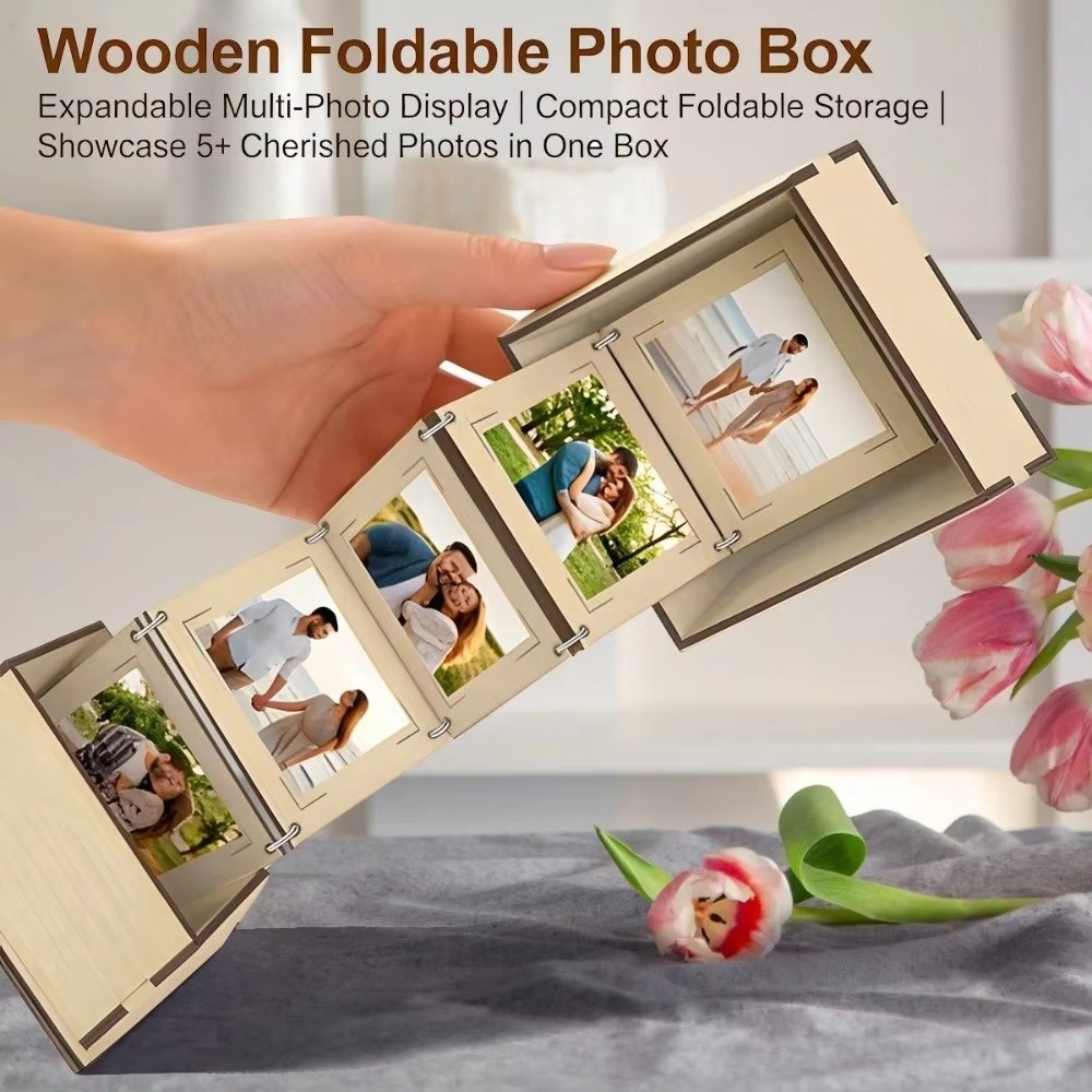 Kreative Faltbare Holz-Fotoauf – Collectible Vintage Photos Bewertung und Preis