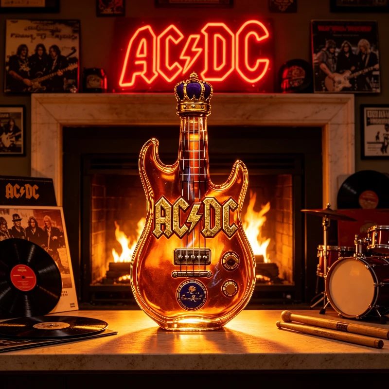 Retro-Elektrogitarrenförmiger  – Vintage Collectible Liquor Bottles Bewertung und Preis