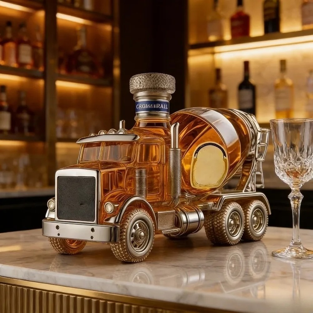 Vintage-Truck-Glas-Whiskey-Dek – Vintage Collectible Liquor Bottles Bewertung und Preis